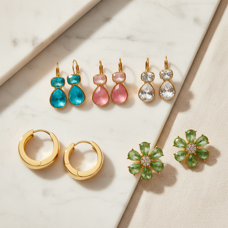 NEW Earrings Flat Lay