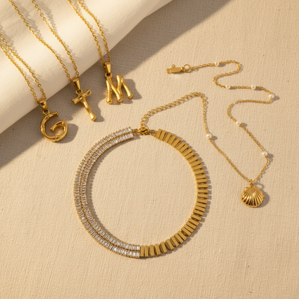NEW Necklaces Flat Lay