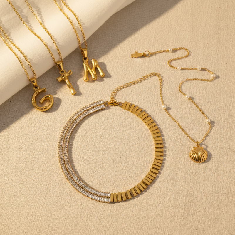 NEW Necklaces Flat Lay