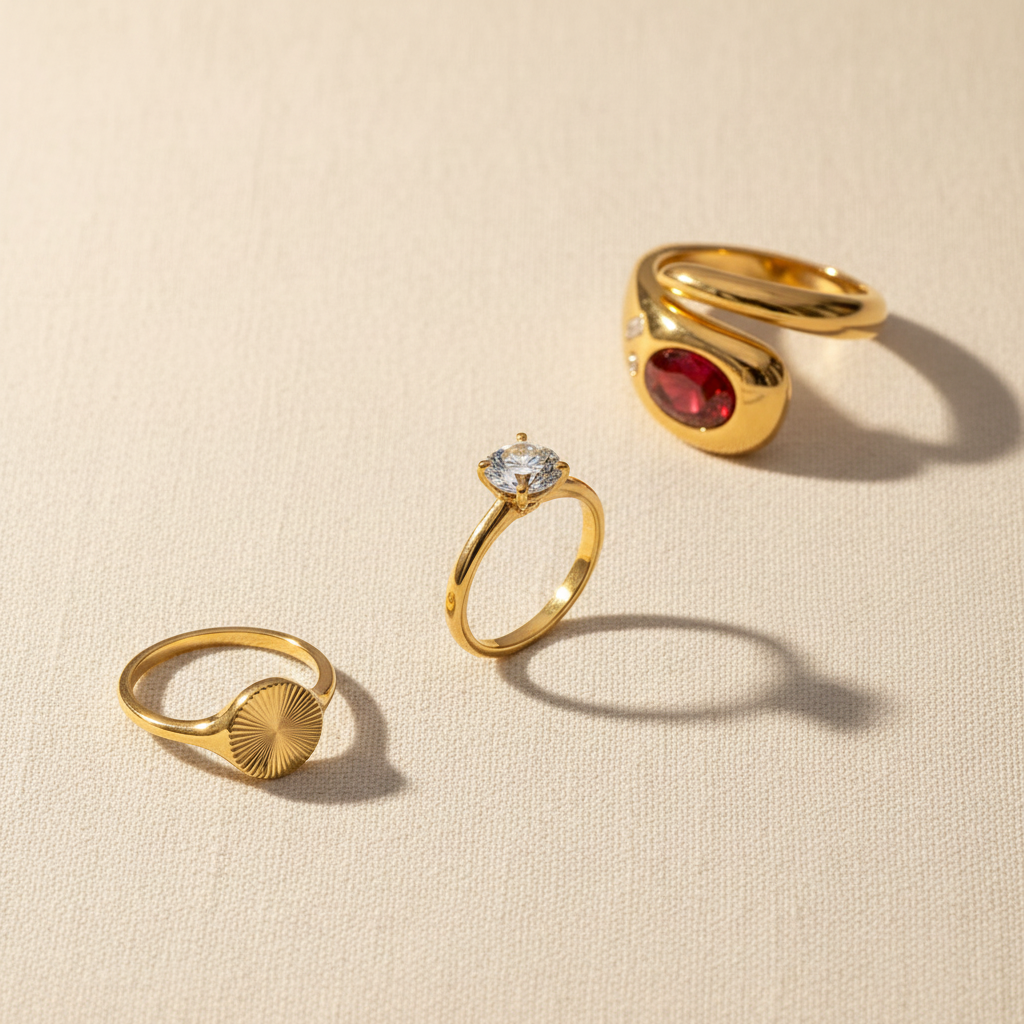 NEW Rings Flat Lay