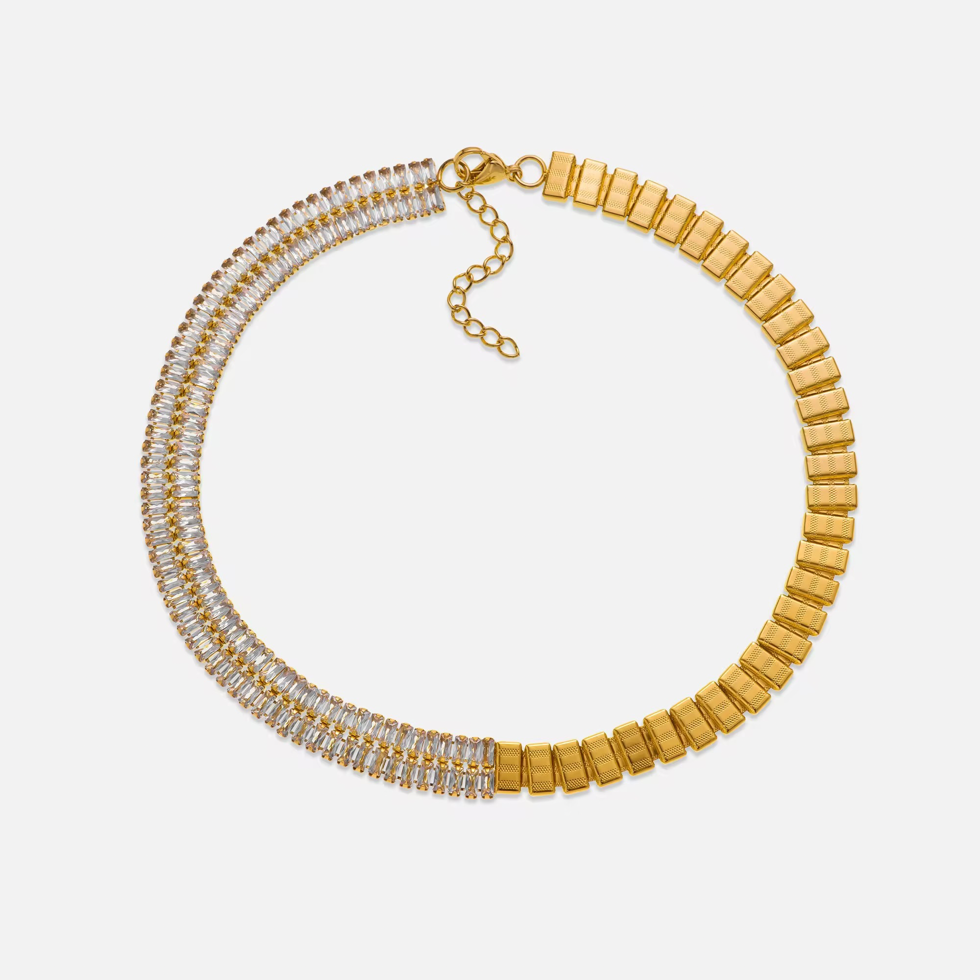 Two Tone Luxe Tennis Choker