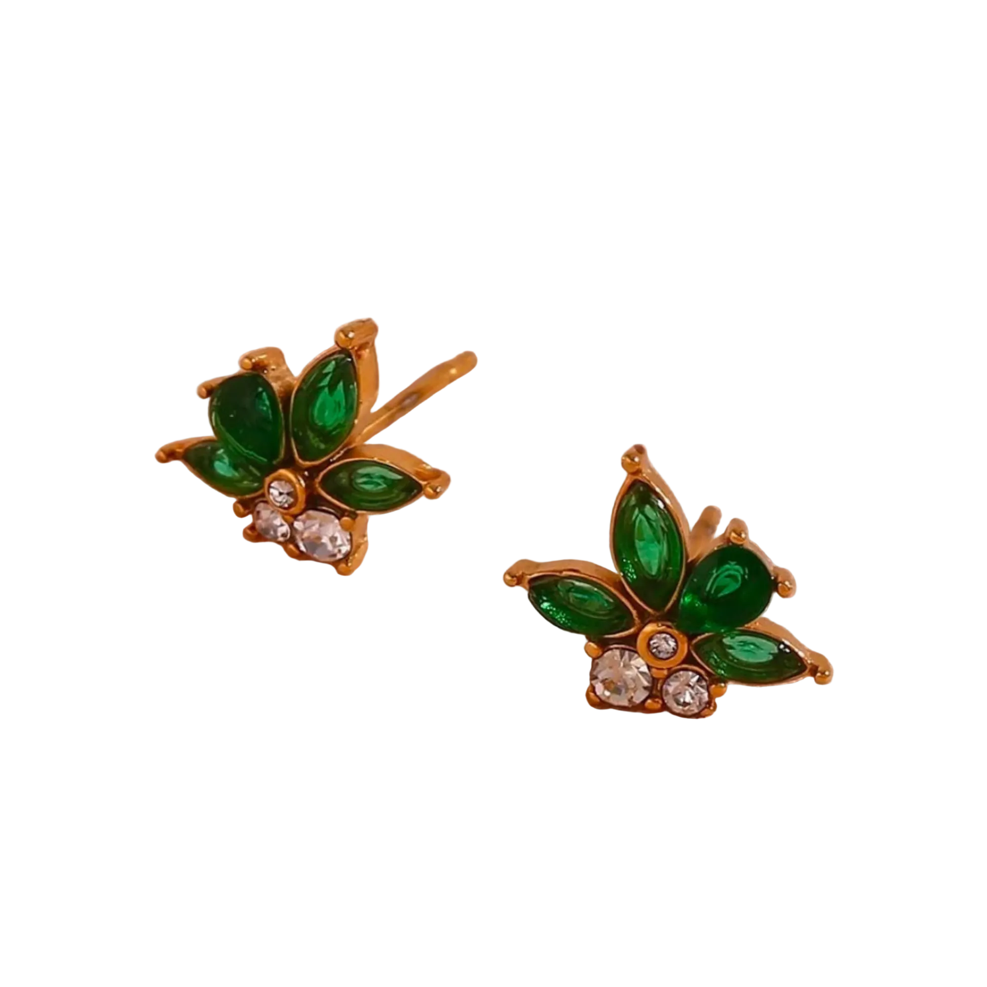 Emerald Bloom Studs