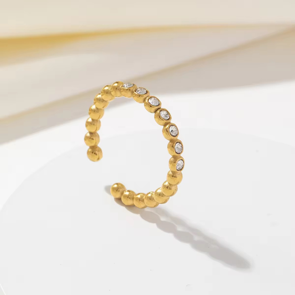 Jannat Adjustable Zircon Ring