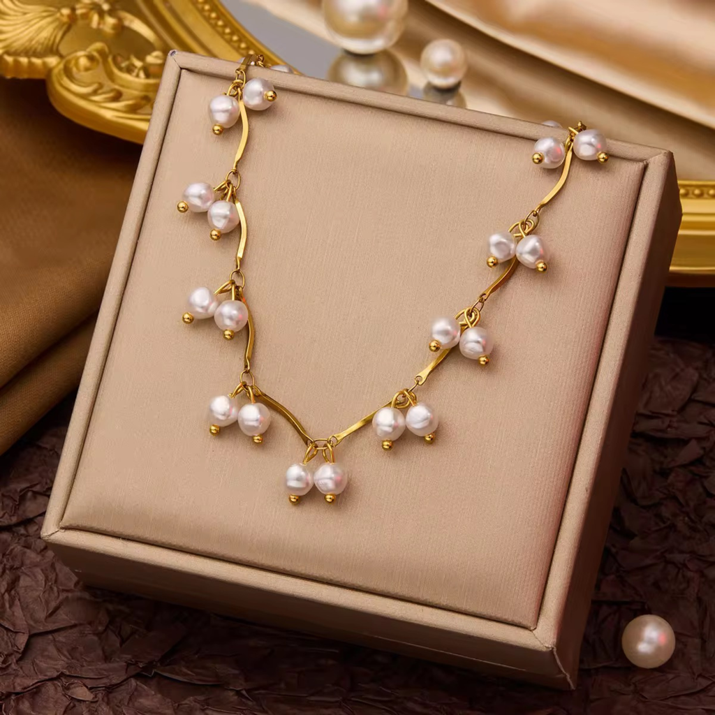 Blair Pearl Tassel Necklace