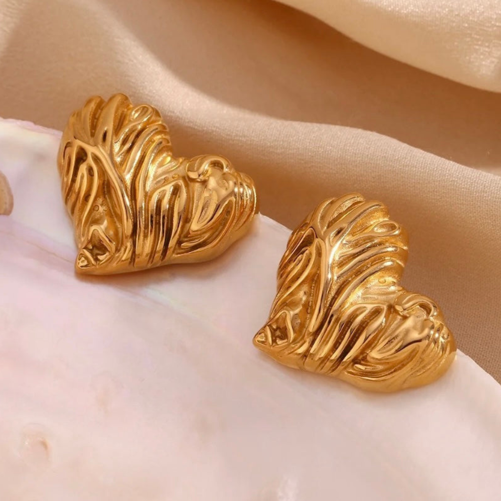 Heart Of Gold Earrings
