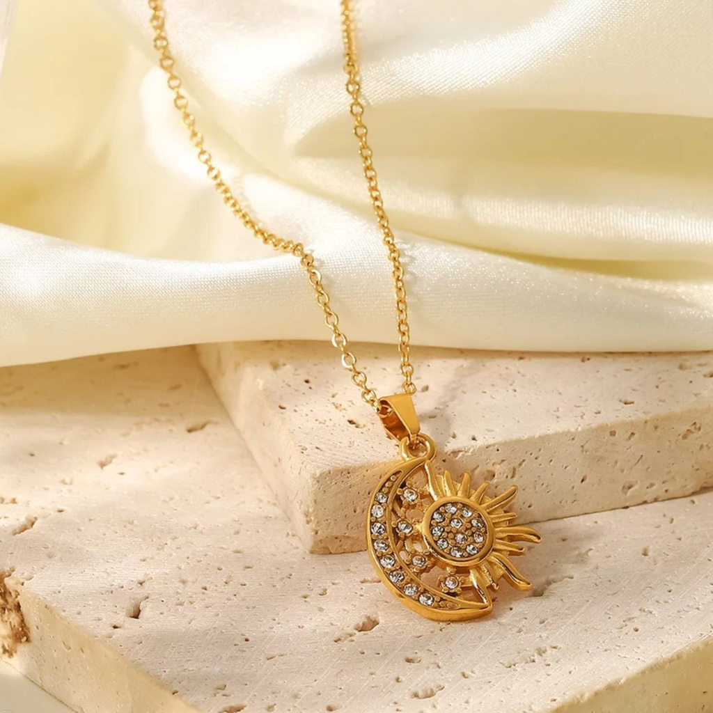 Celestial Sun & Moon Necklace