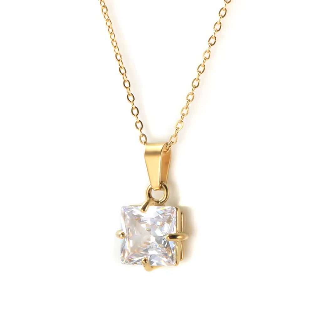 Brianna Square Zircon Necklace