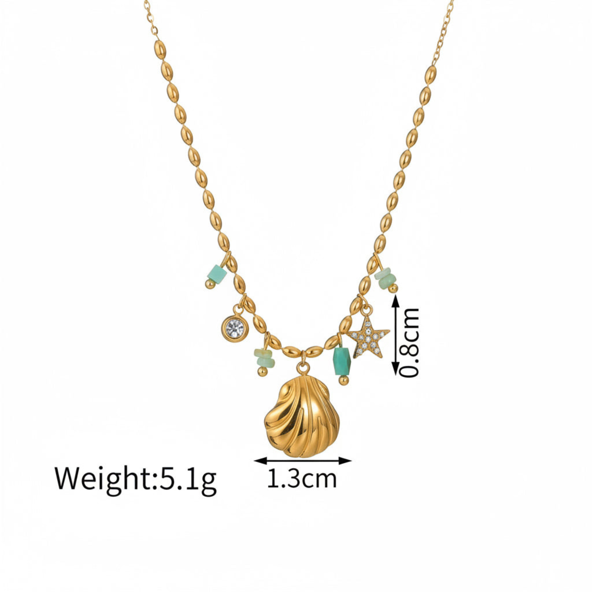 Ocean Muse Charm Necklace