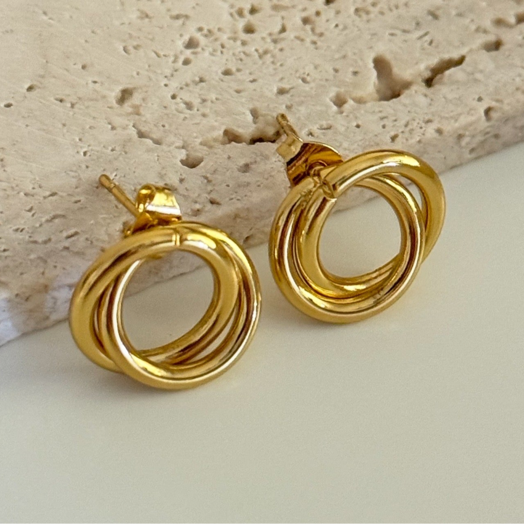 Spindle Gold Earrings