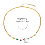 Rainbow Evil Eye Necklace