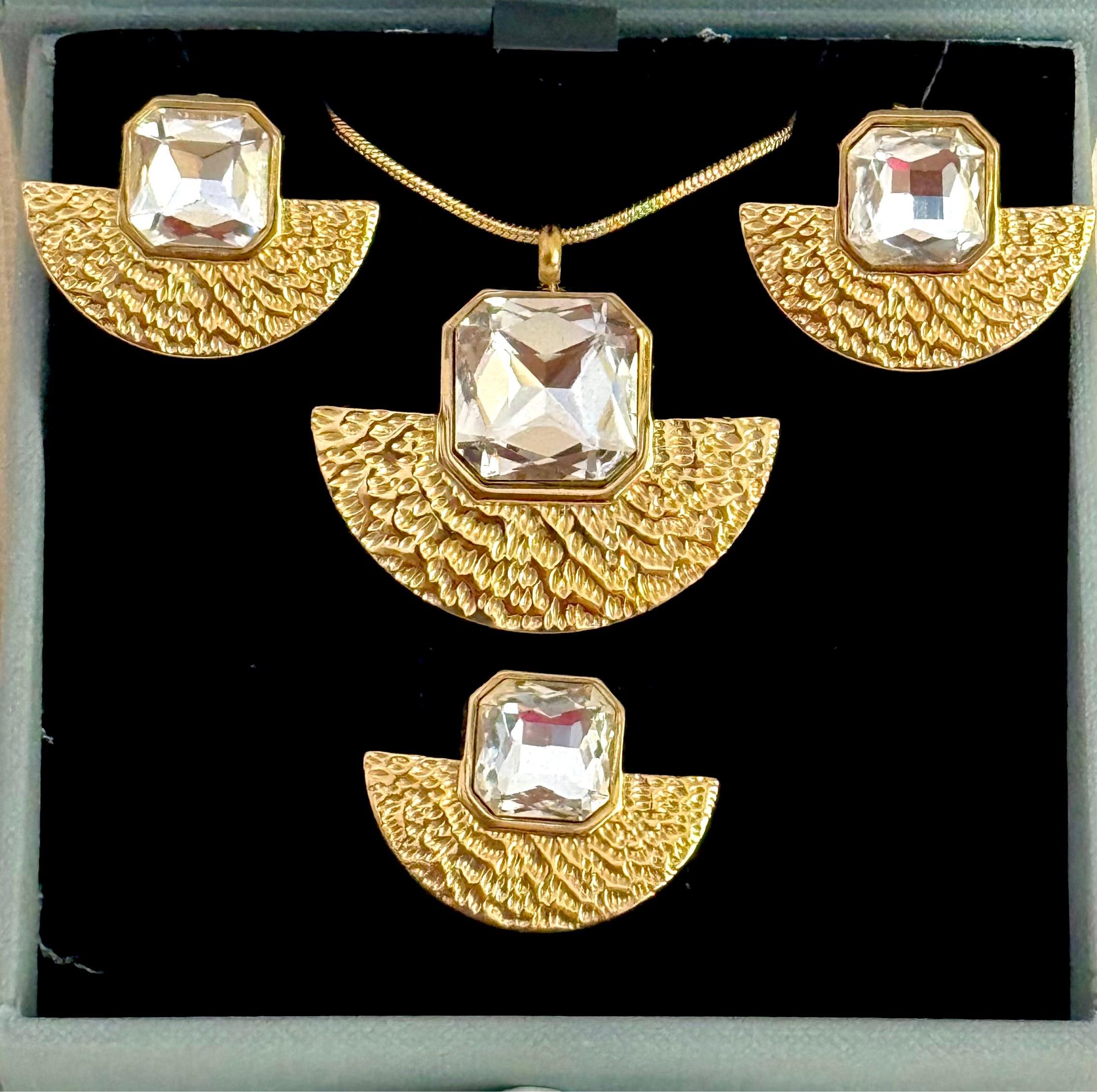 Solara Set ( Necklace + Earrings + Ring )