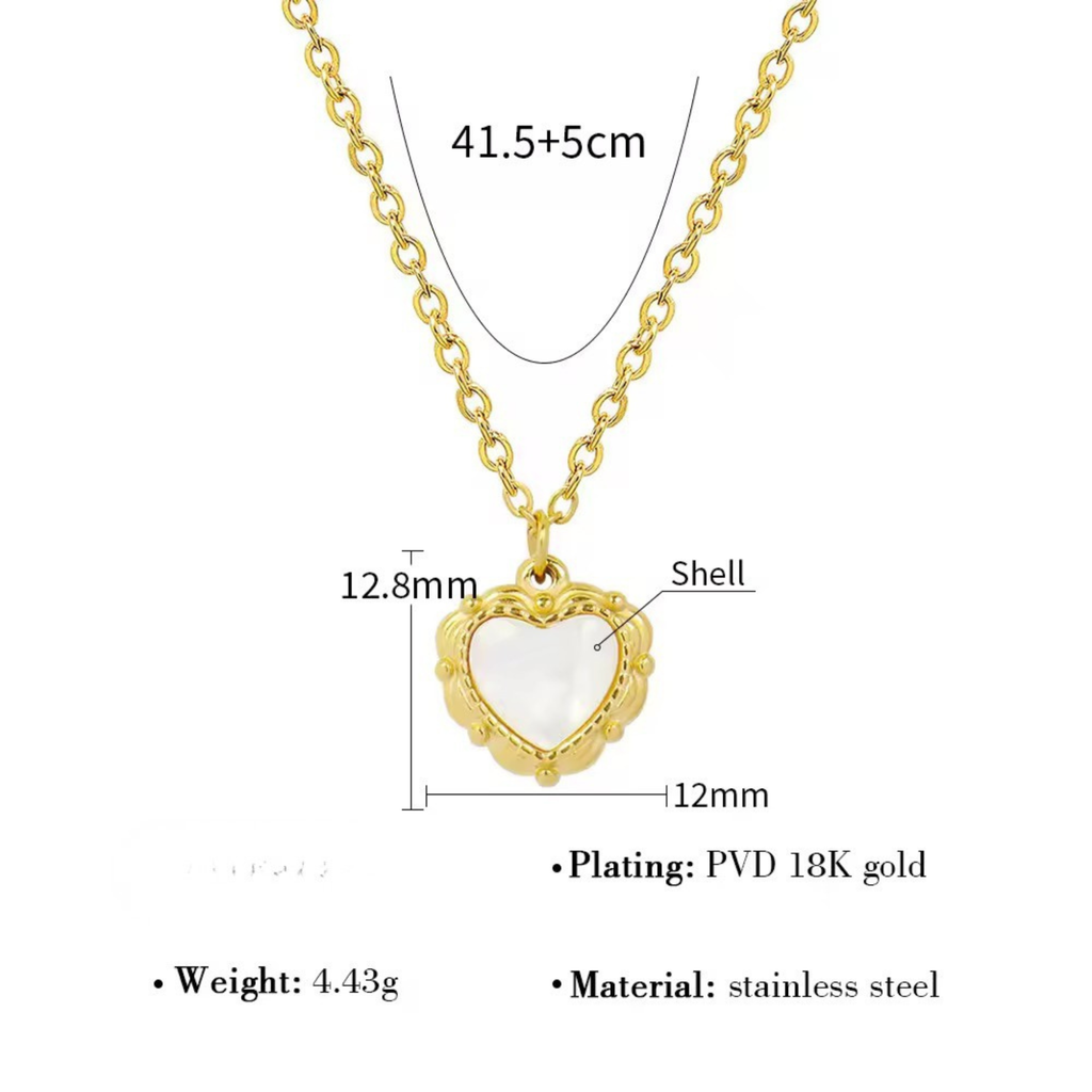 Jane Heart Necklace