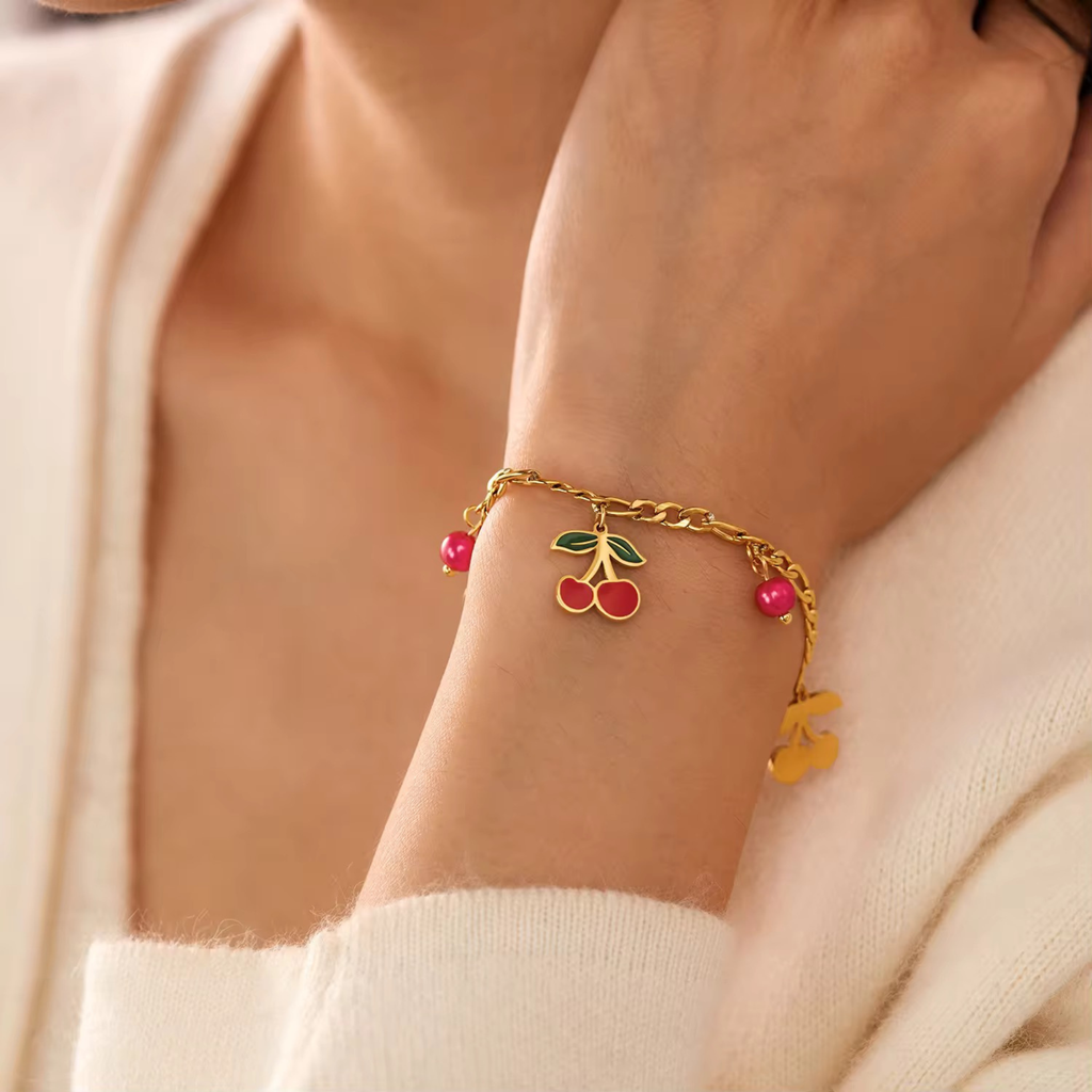 Cherry Charm Bracelet