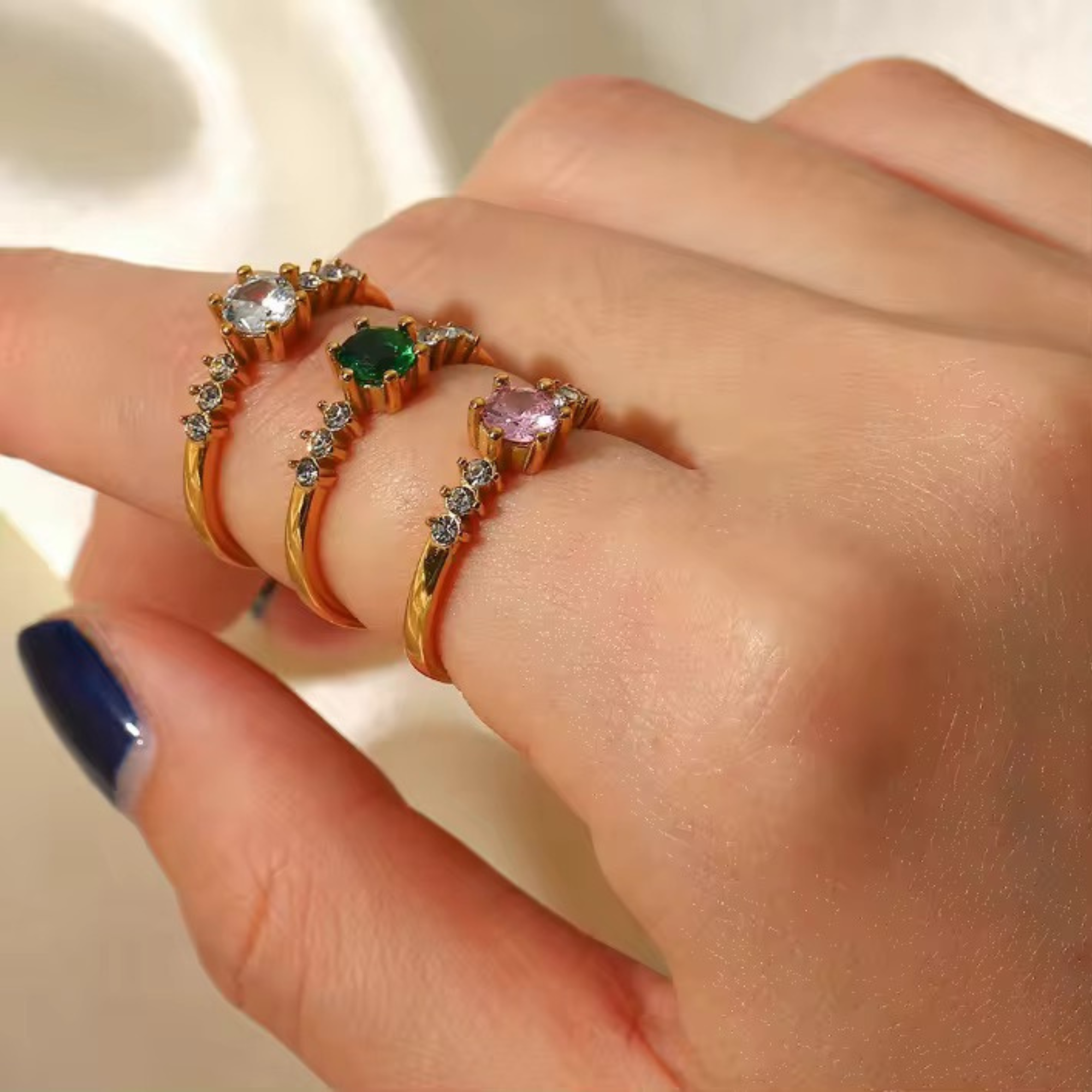 Mary Adjustable Zirconia Ring