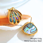 Abalone Shell Set ( Necklace and Earrings)