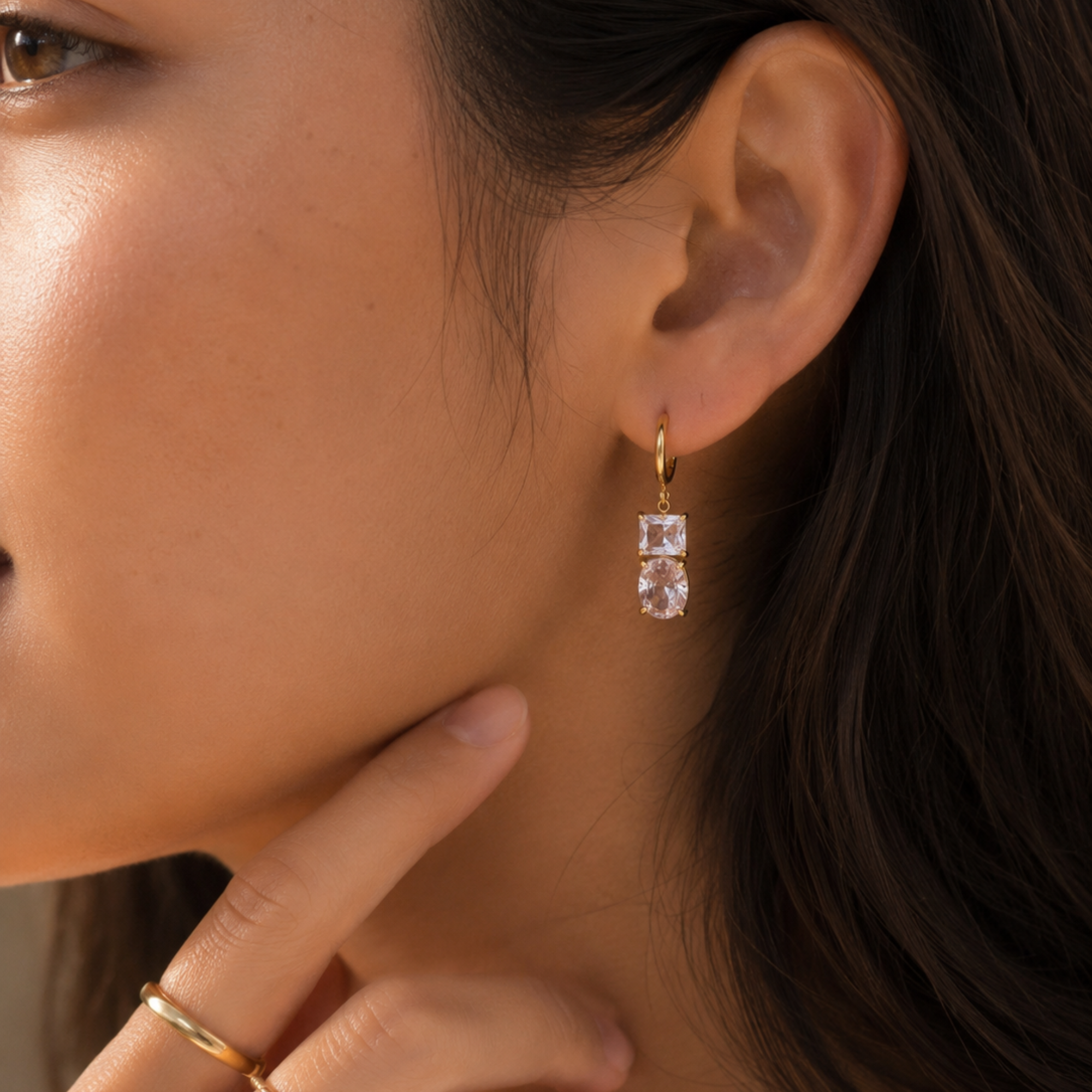 Double Zircon Dangler