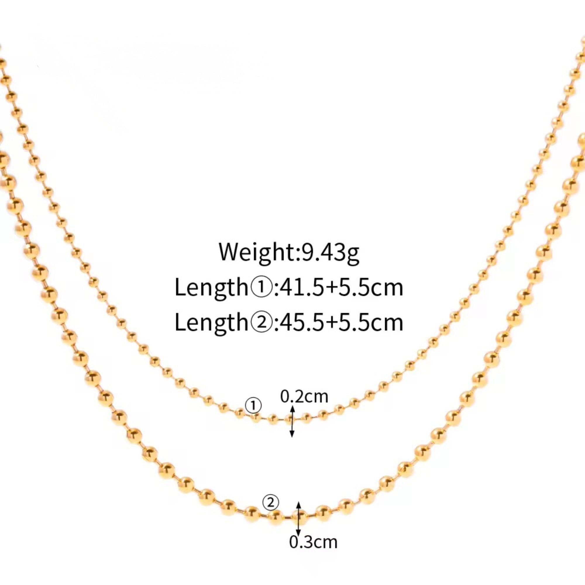 Twin Strand Aurum Necklace
