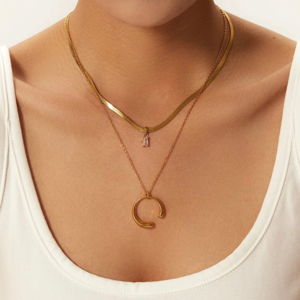 Kimberly Crescent Moon Necklace