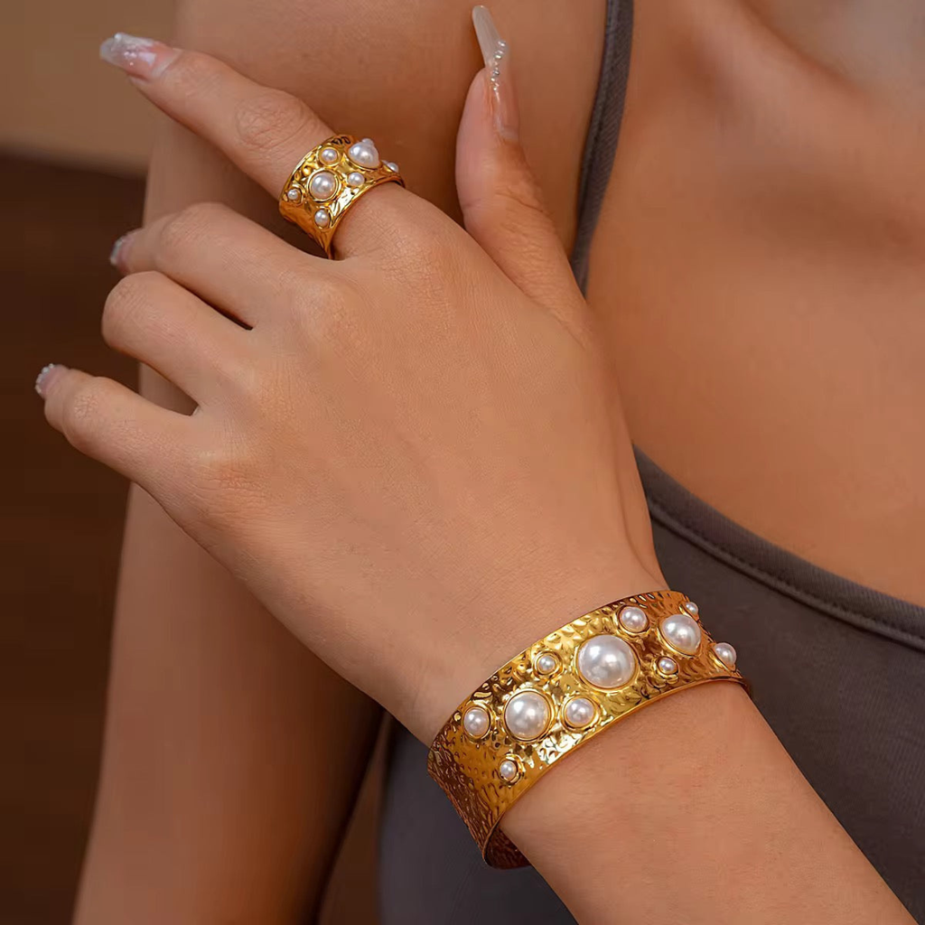 Textured Gold Cuff