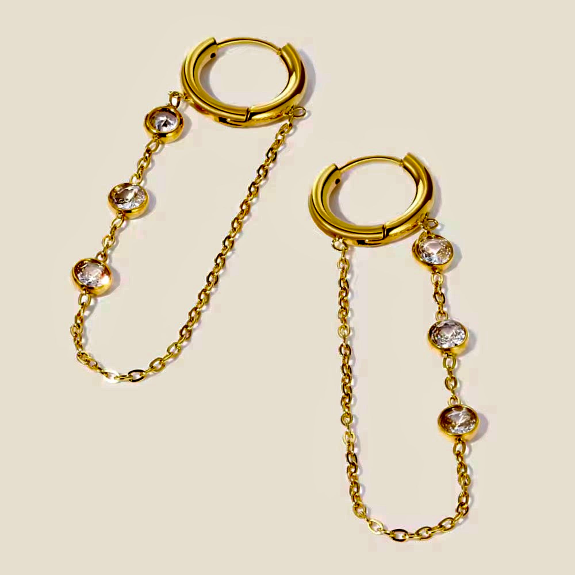 Celeste Chain Drop Earrings