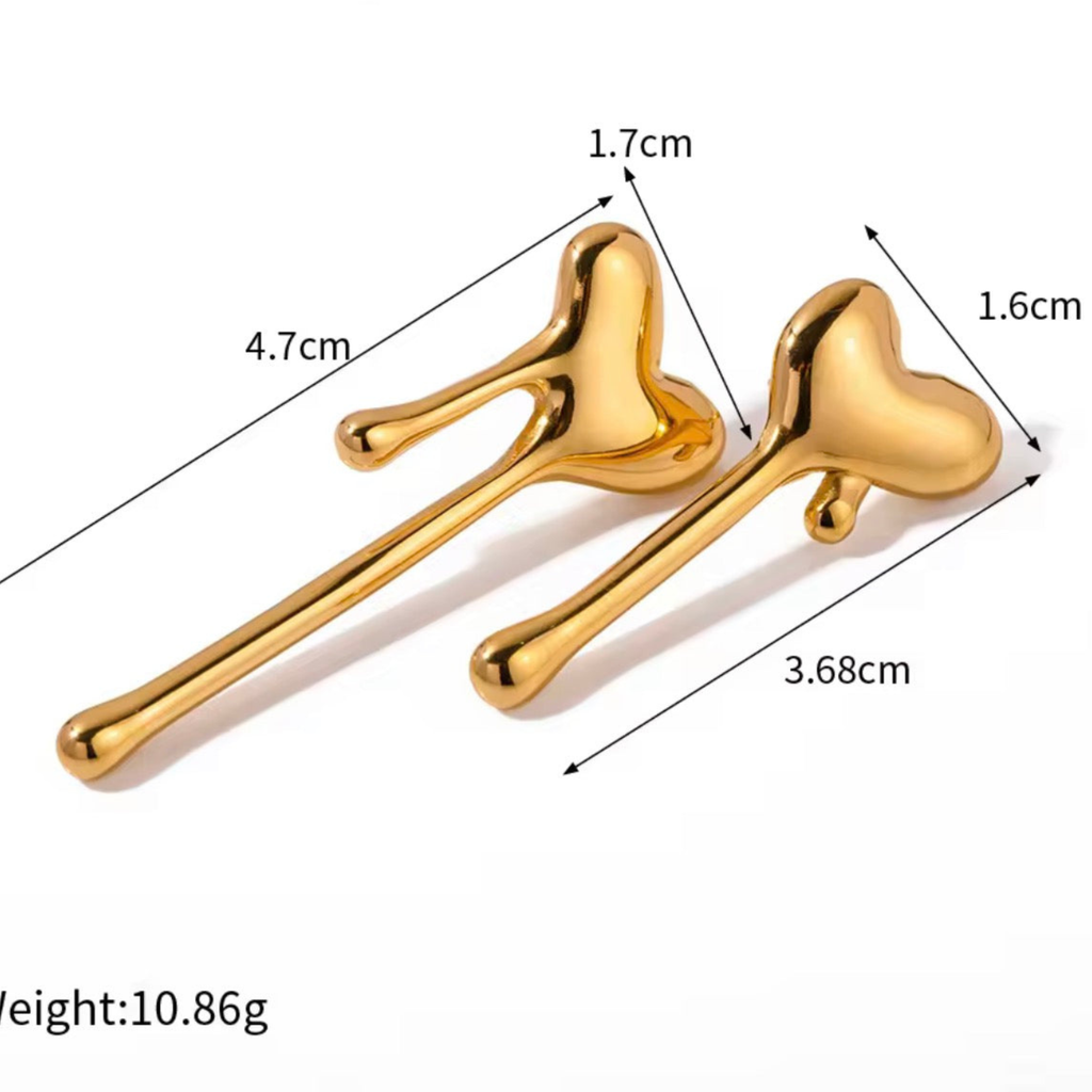 Rhythm Heart Studs