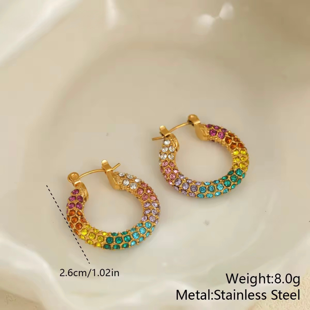 Delina Zircon Hoops