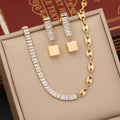 Cubella Set ( Necklace and Earrings)