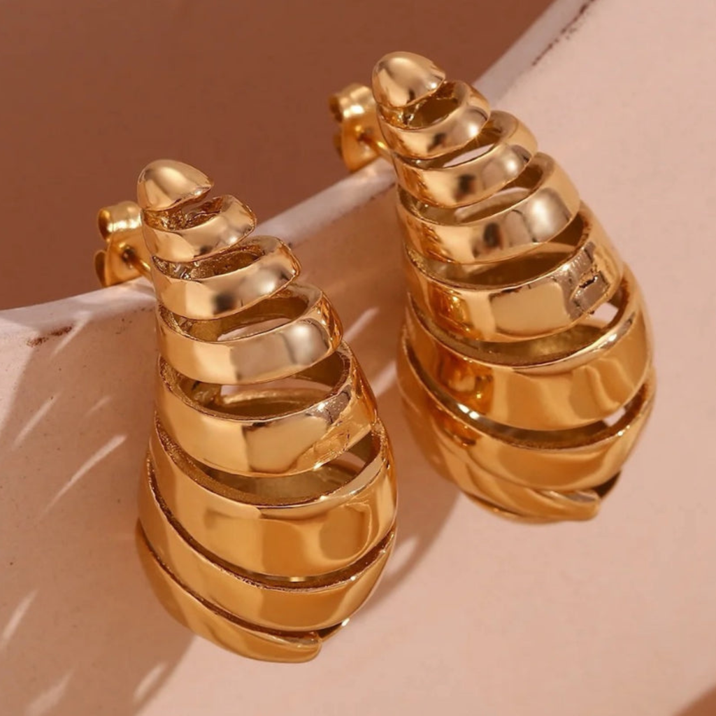 Botega Striped Earrings
