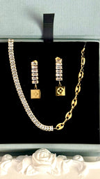 Cubella Set ( Necklace and Earrings)