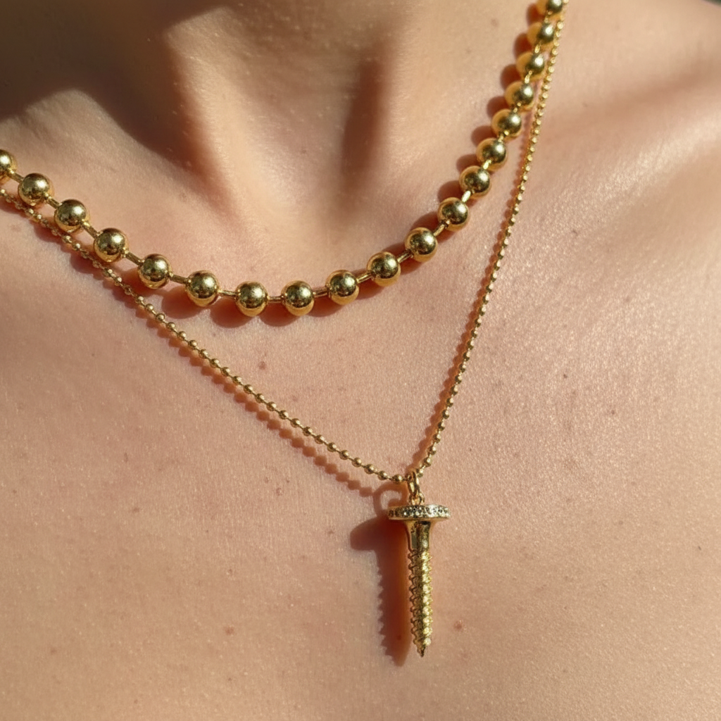 Nina Nail Necklace🎀