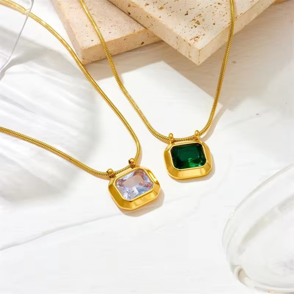 Square Signet Necklace