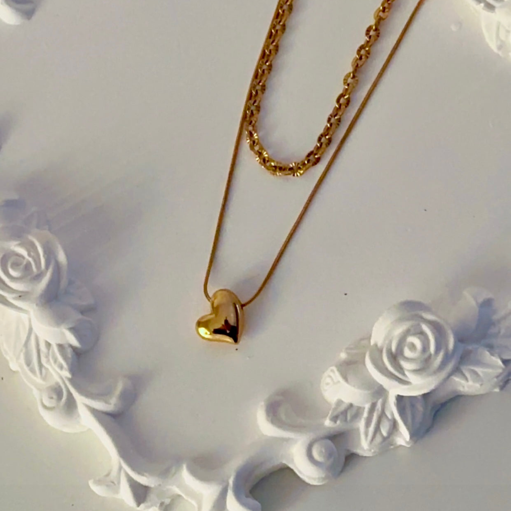 Double layered Heart Necklace