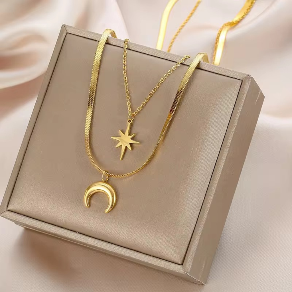 Moon & Star Necklace