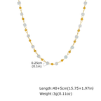 Celestial Jade Bead Necklace