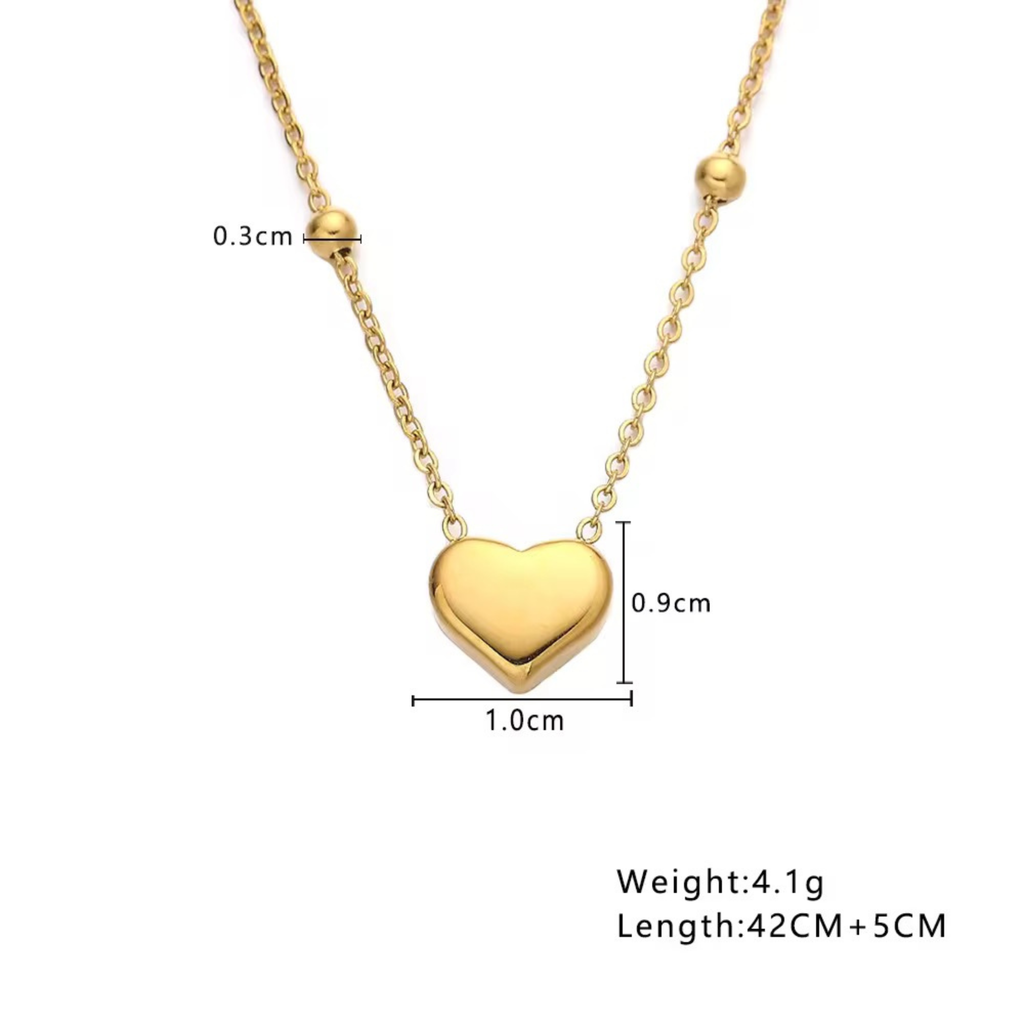 Demure Heart Necklace