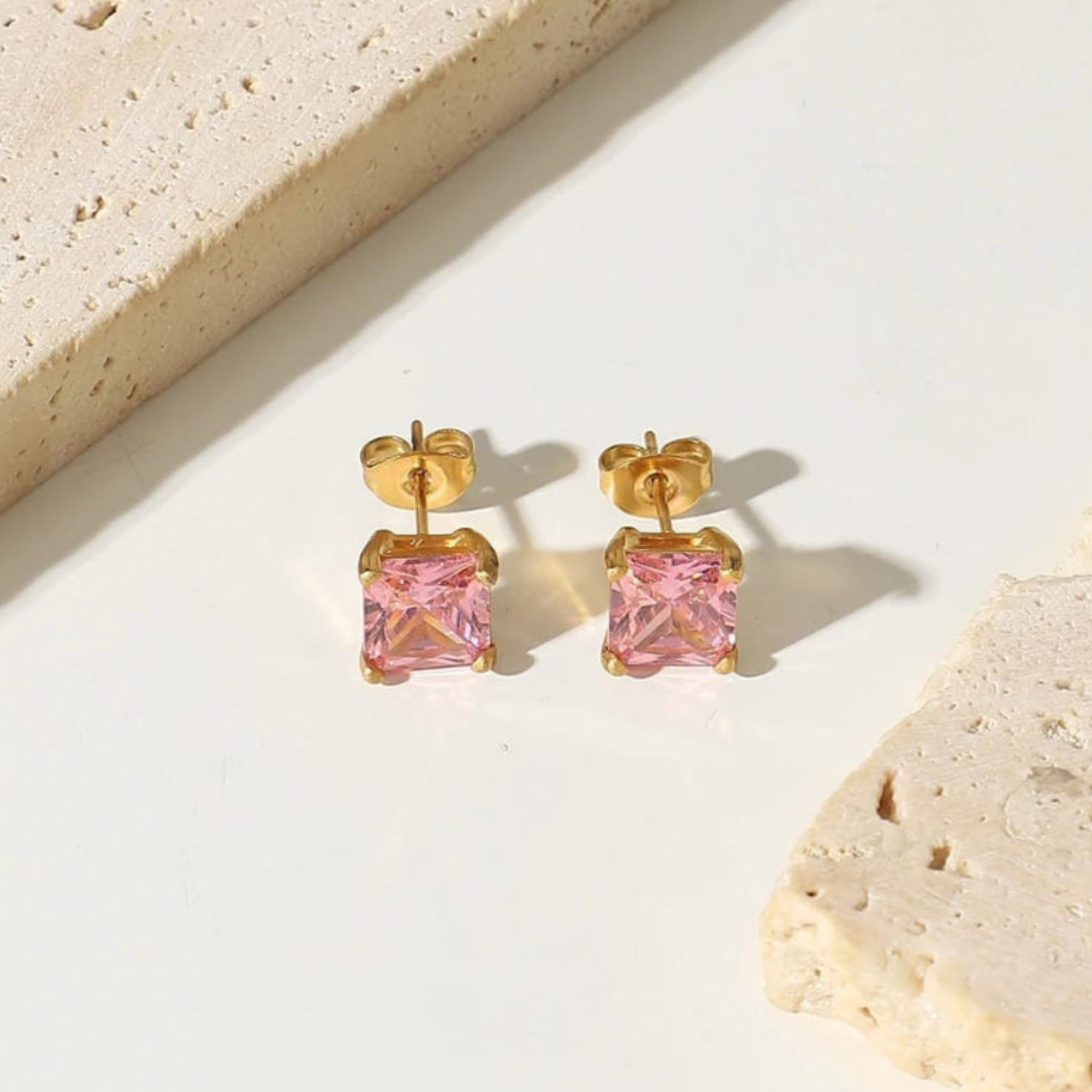 Tessa Square Zircon Studs
