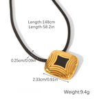 Noir Éclat Set ( Necklace + Earrings + Bracelet + Ring )