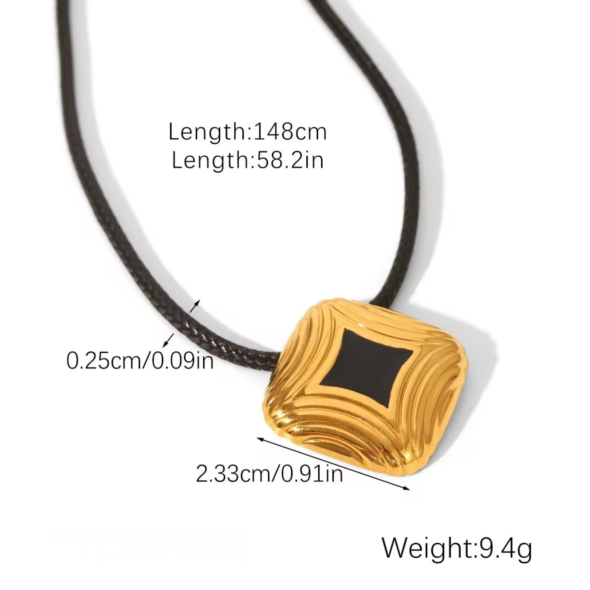 Noir Éclat Set ( Necklace + Earrings + Bracelet + Ring )
