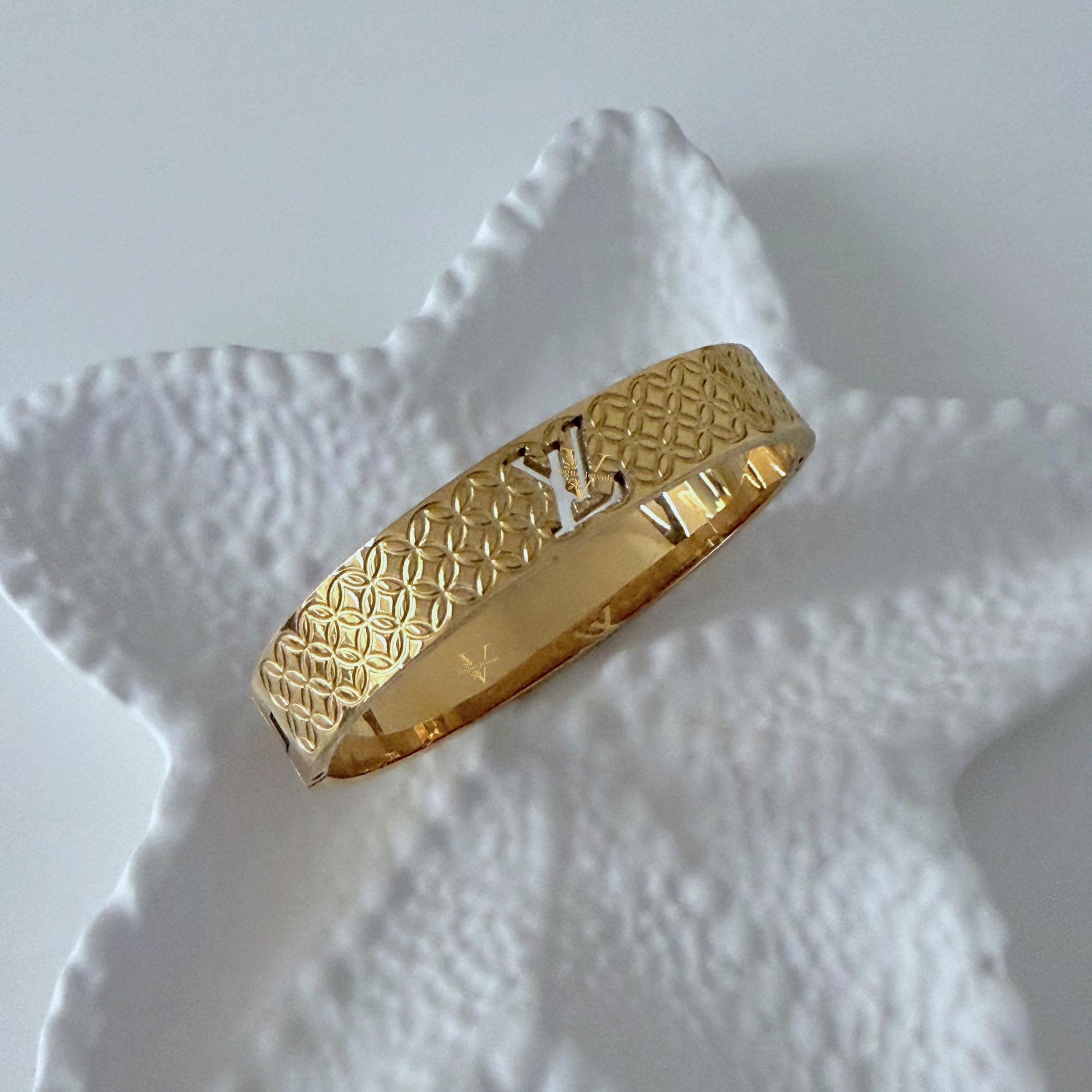 Royal Monogram Bracelet (small size - 2.4” diameter)
