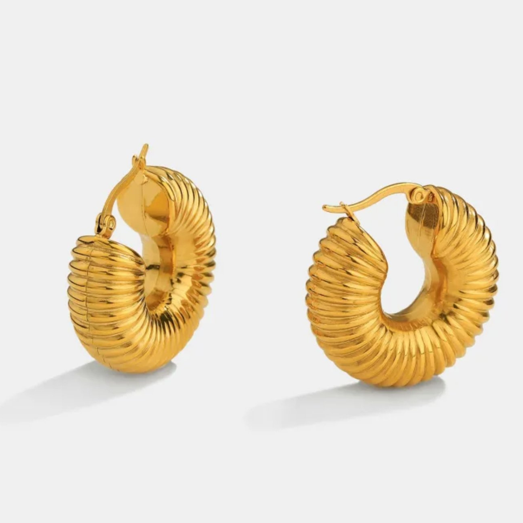 Zeba Coiled Hoops