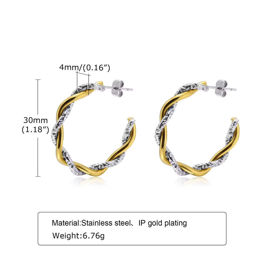 Dual Twist Hoops
