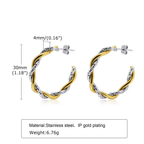 Dual Twist Hoops