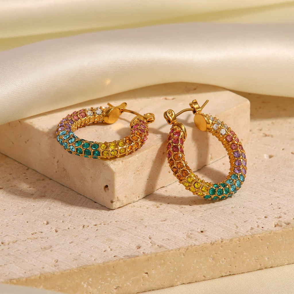 Delina Zircon Hoops