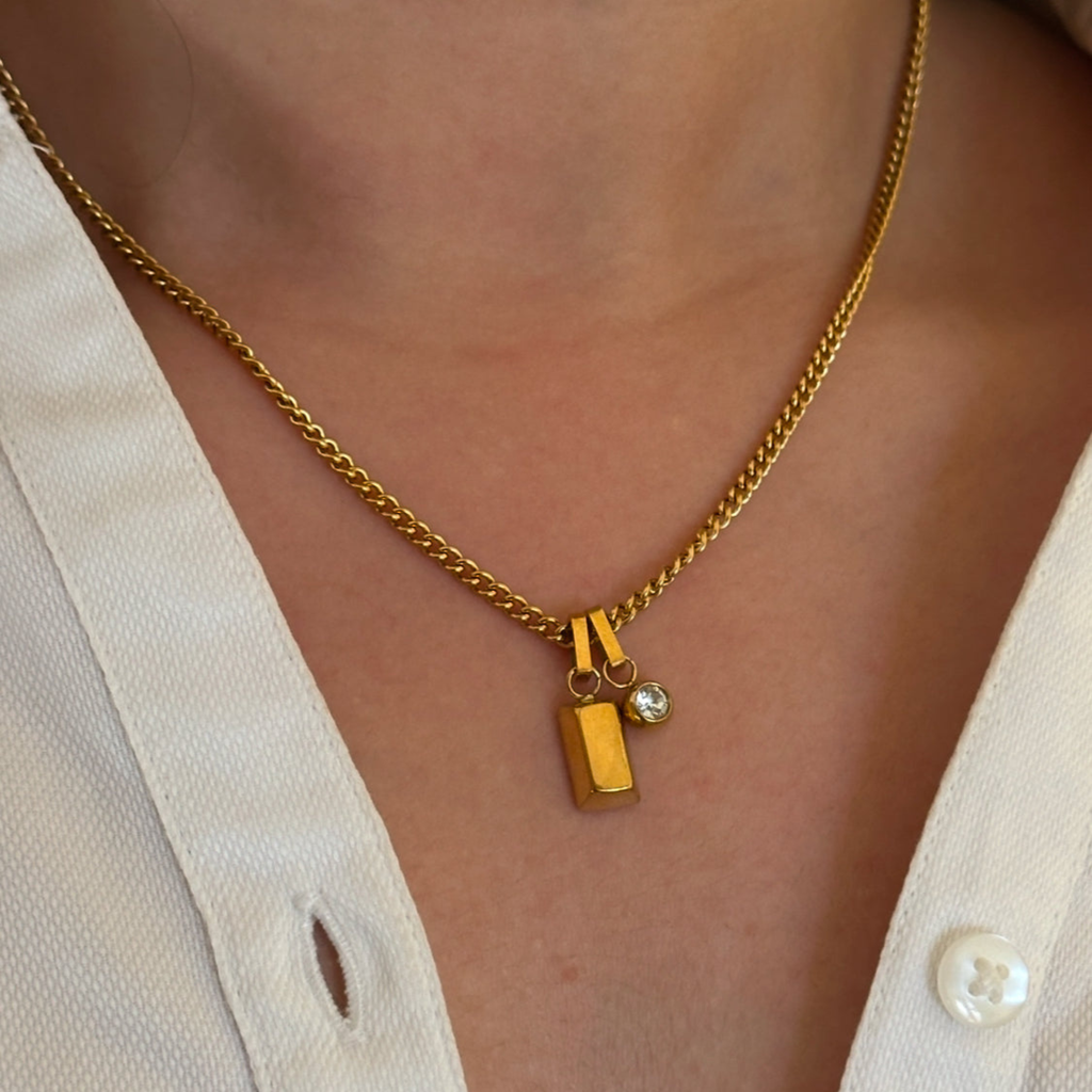 Gold Bar Necklace
