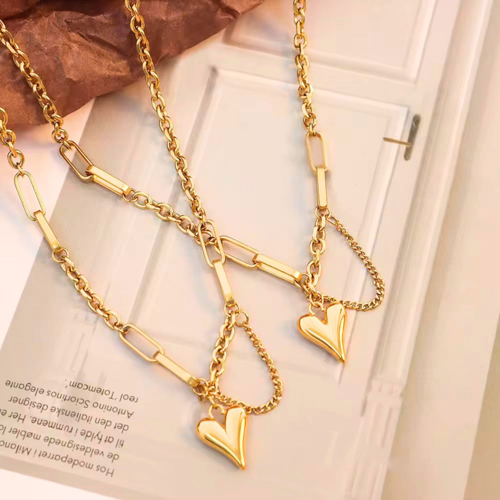 Golden Heartbeat Necklace