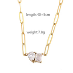 Twinning Zircon Necklace
