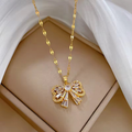 Dazzling Bow Necklace
