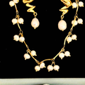 Blair Pearl Tassel Set ( Necklace and Earrings)