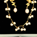 Blair Pearl Tassel Set ( Necklace and Earrings)