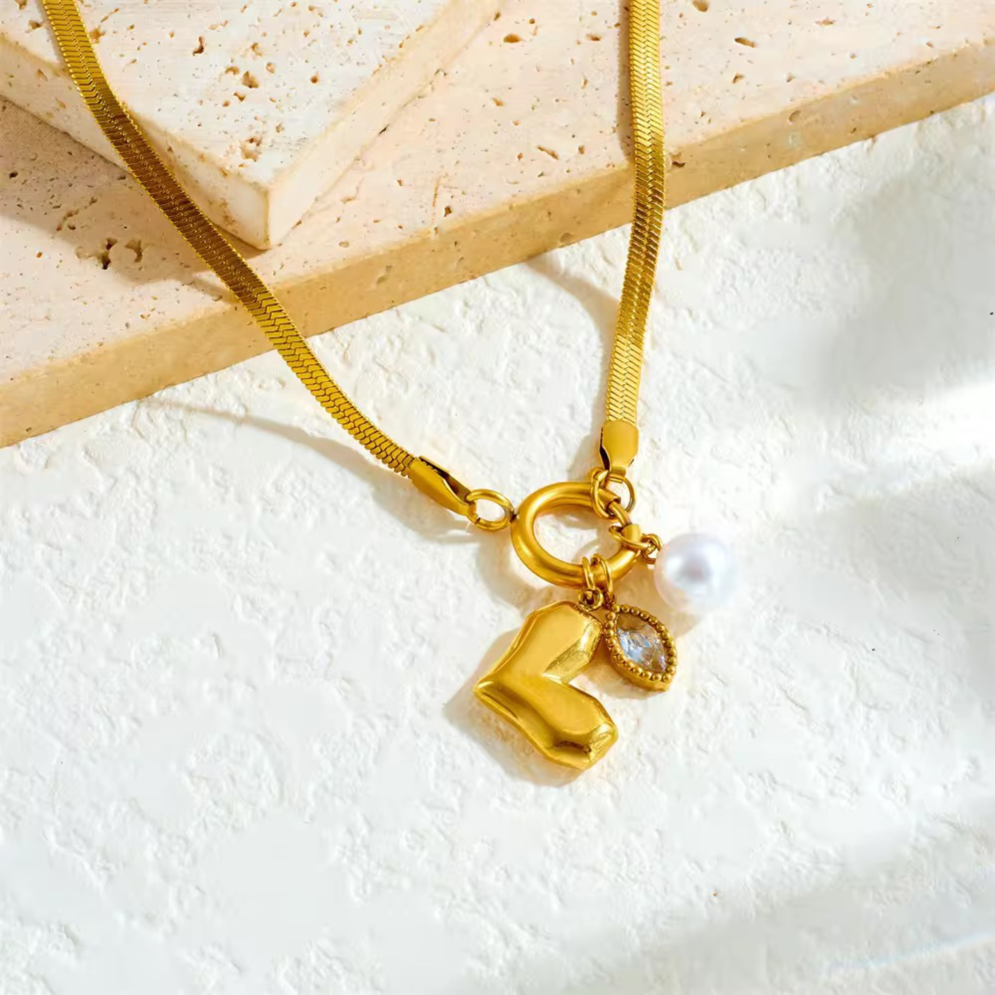 Vega Triple Charm Necklace